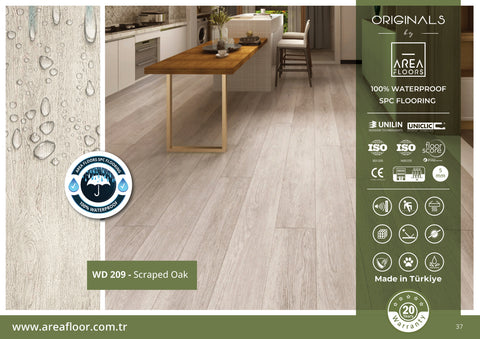 WD 209 Areafloors Spc Flooring Scraped Oak